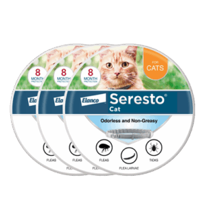Seresto Flea and Tick Collar for Cats – 8-Month Protection, Non-Greasy & Odorless