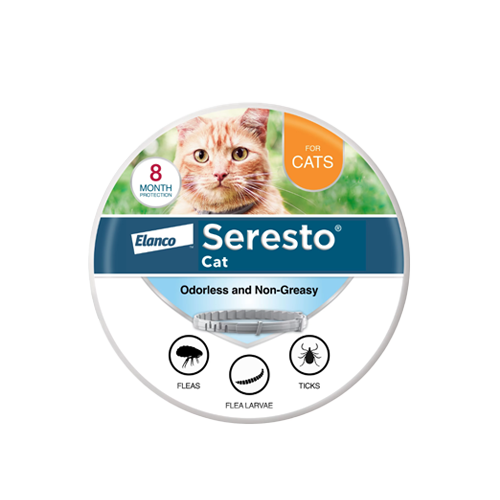 Seresto Flea and Tick Collar for Cats – 8-Month Protection, Non-Greasy & Odorless