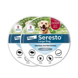Seresto Flea and Tick Collar for Large Dogs – 8-Month Protection Over 18 lbs